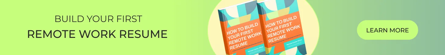 Get Your First Remote Job in Africa: No Experience Needed